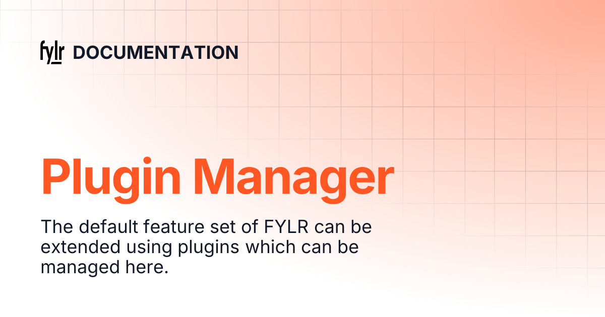 Plugin Manager | DOCUMENTATION